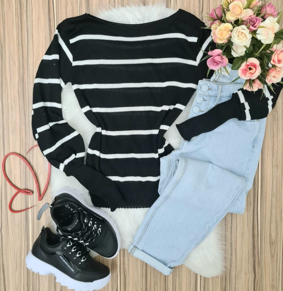 veigaboutique com br blusa tricot manga longa branco com listras preto copia