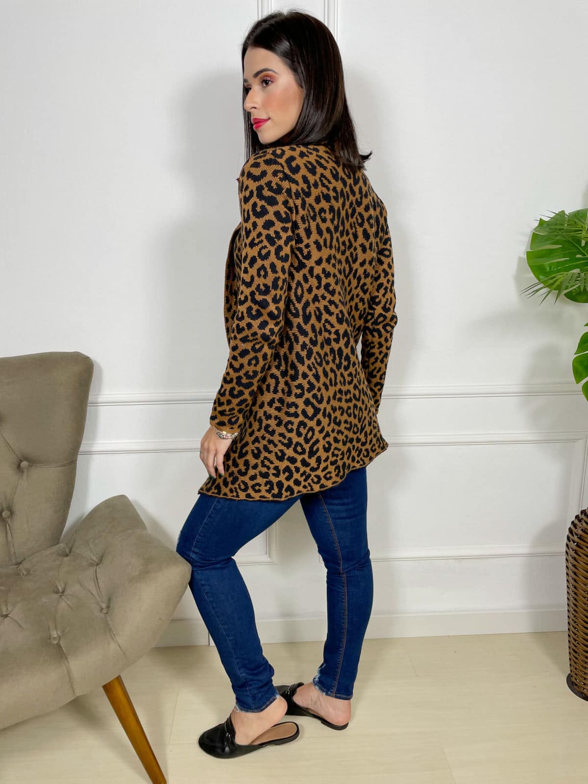 Leopard sales maxi cardigan