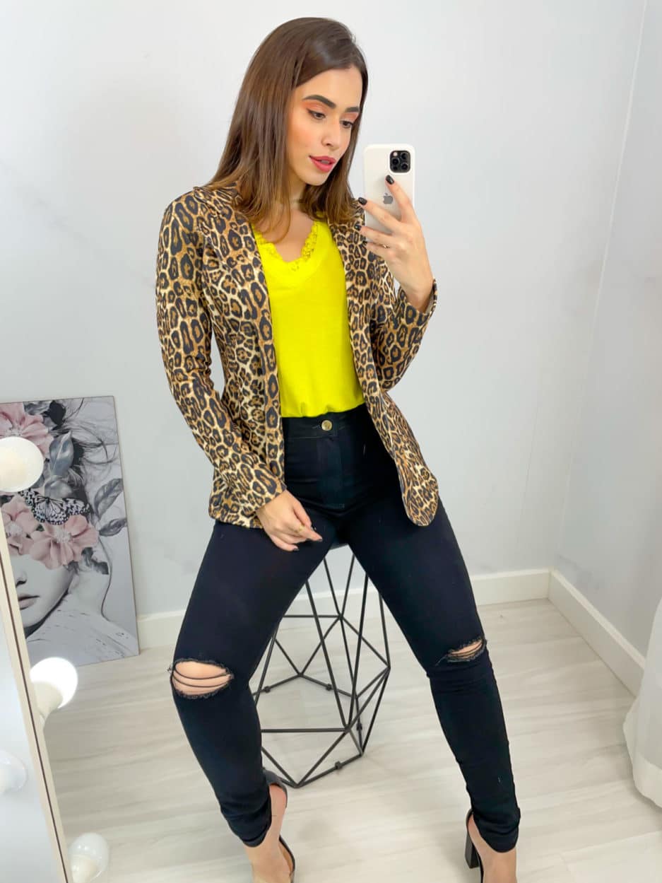 veigaboutique com br blazer animal print manga longa